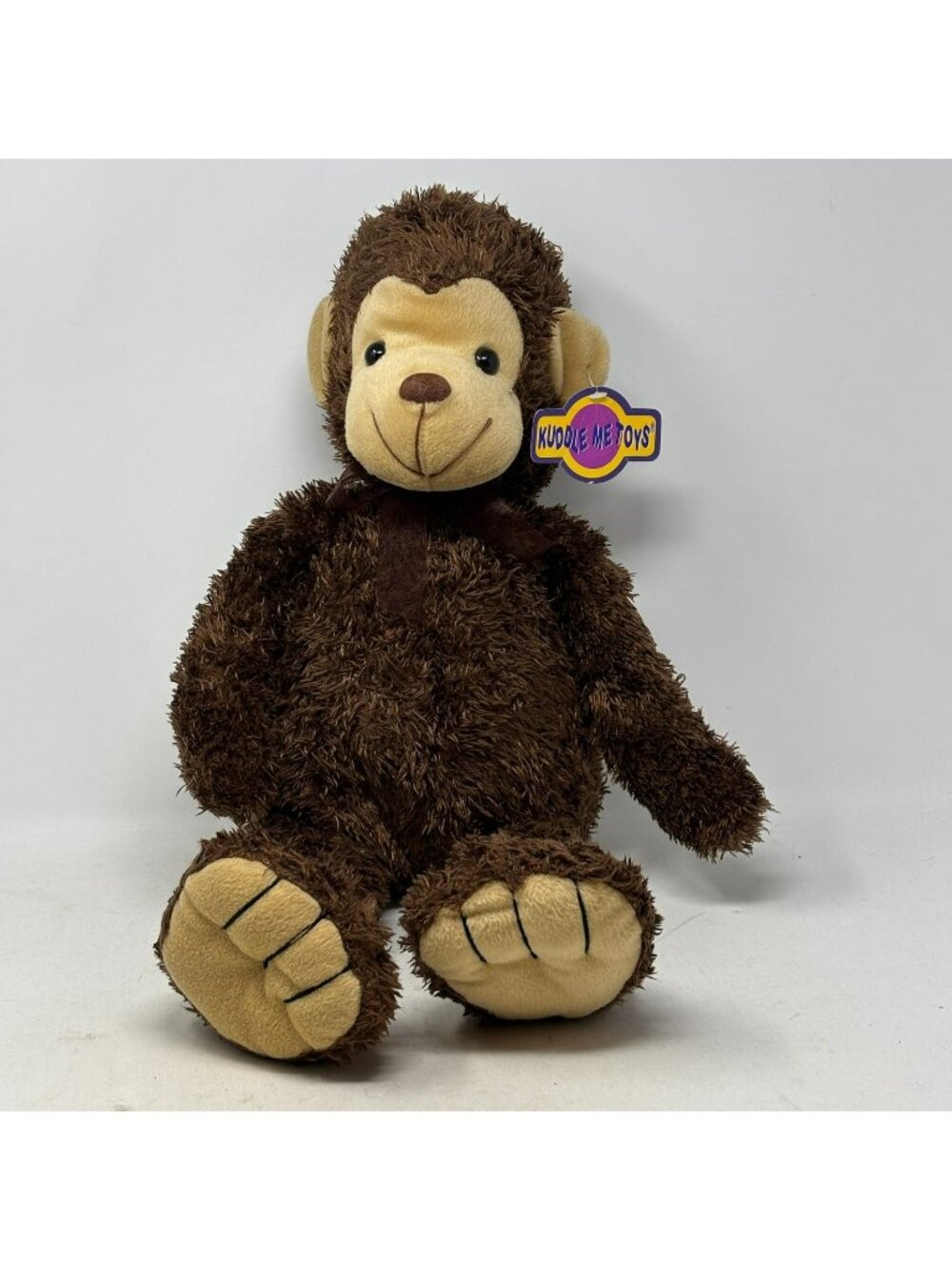KUDDLE ME TOYS Vintage Brown Hi-Mo Monkey 23" Plush with Tag 1999